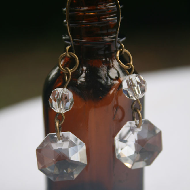 Reclaimed Acrylic Chandelier Earring Red factory 1/3 Circle Statement Eco Jewelry Sustainable Fashion Repurposed Reuse Upcycled Material